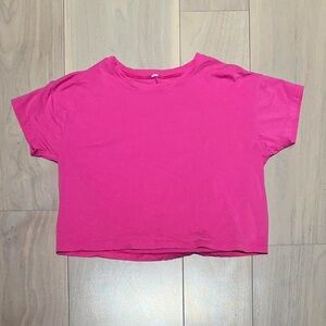 lululemon sonic pink cates tee size 4
